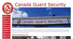 Desktop Screenshot of canadaguardsecurity.com